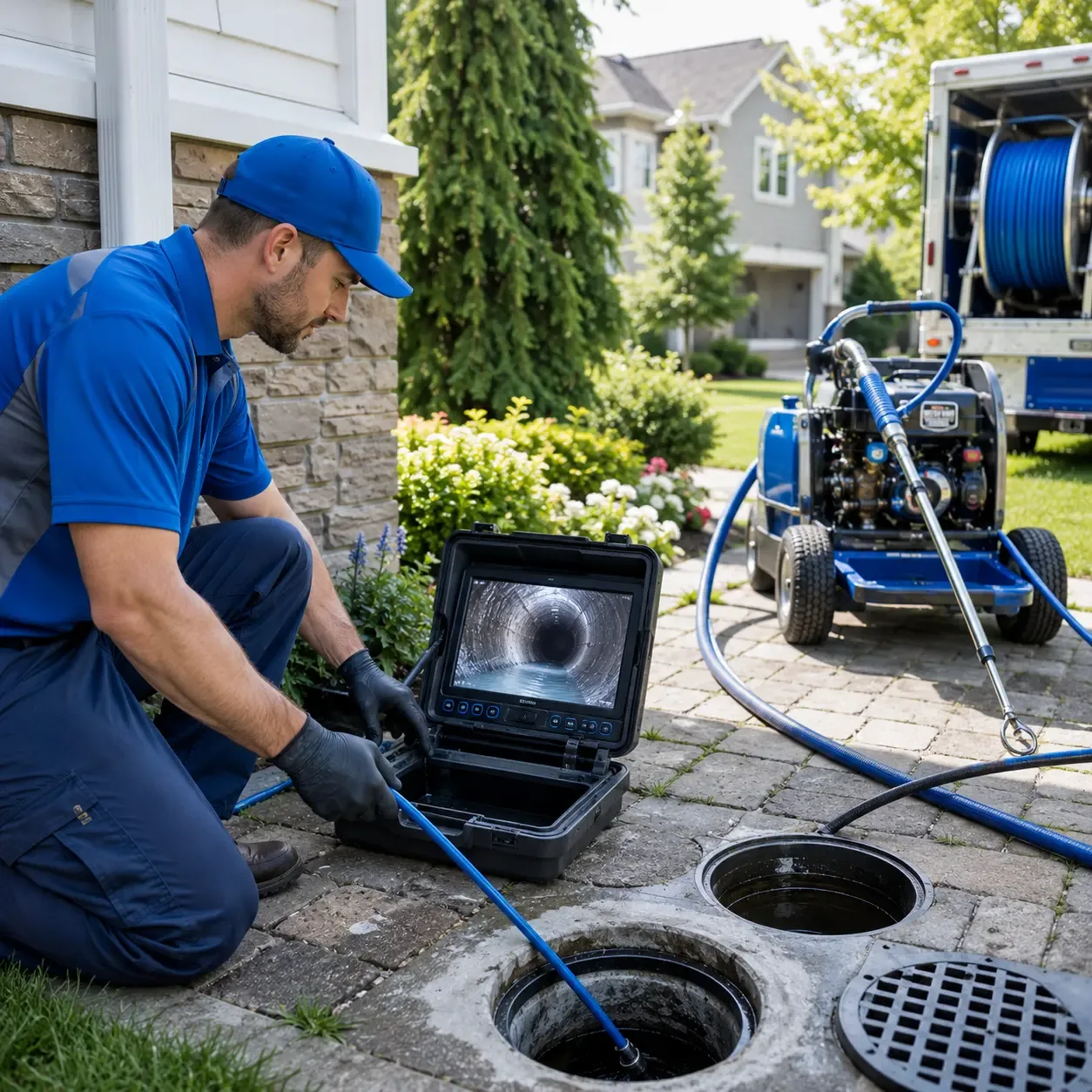Outdoor drain cleaning professionals serving Liberty, ME