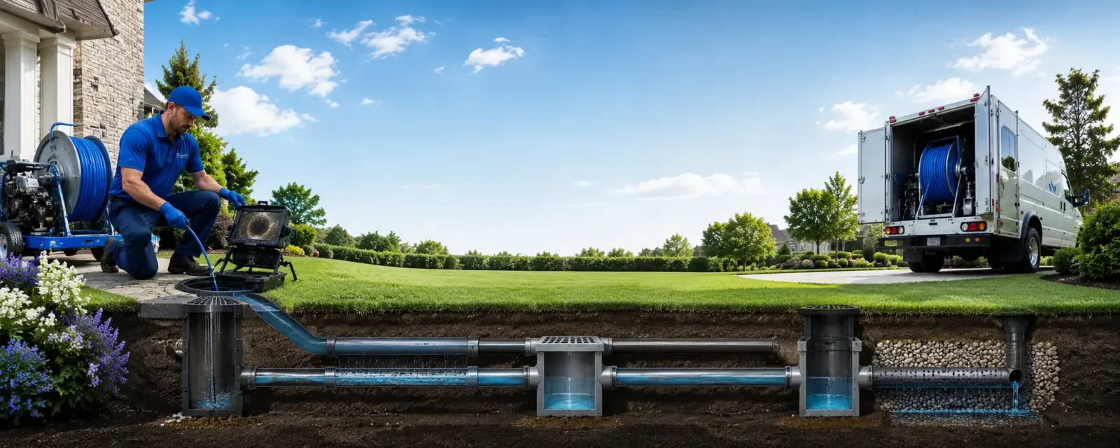 Outdoor drain cleaning information for Liberty, ME